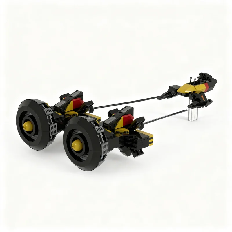 526 деталей MOC Star Battle Plug-2, модель гоночного автомобиля в стиле Бехемота, конструктор, игрушка, архитектурный набор, рождественский подарок, образовательный конструктор, DIY. (art.: 3920dd095cc4c) - 3920dd095cc4c