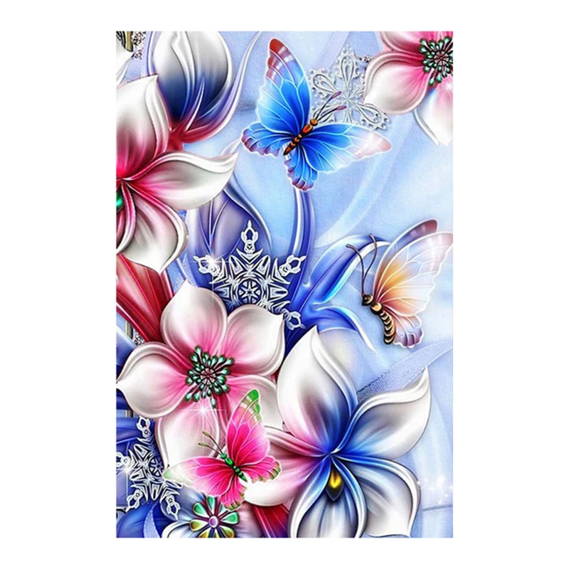 

DIY Diamond Painting Beautiful Flowers All Diamond Embroidery Mosaic Cross Stitch 15