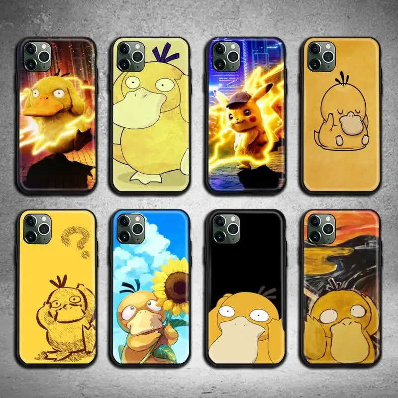 Чехол для телефона Pokemon Psyduck iphone 13 12 11 Pro Max Mini XS 8 7 6 6S Plus X 5S SE 2020 XR |
