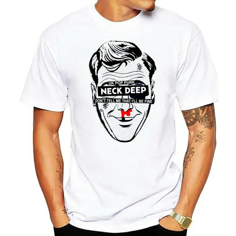 

Authentic NECK DEEP Band Head Bloody Nose UK Pop Punk T-Shirt White S - XL NEW