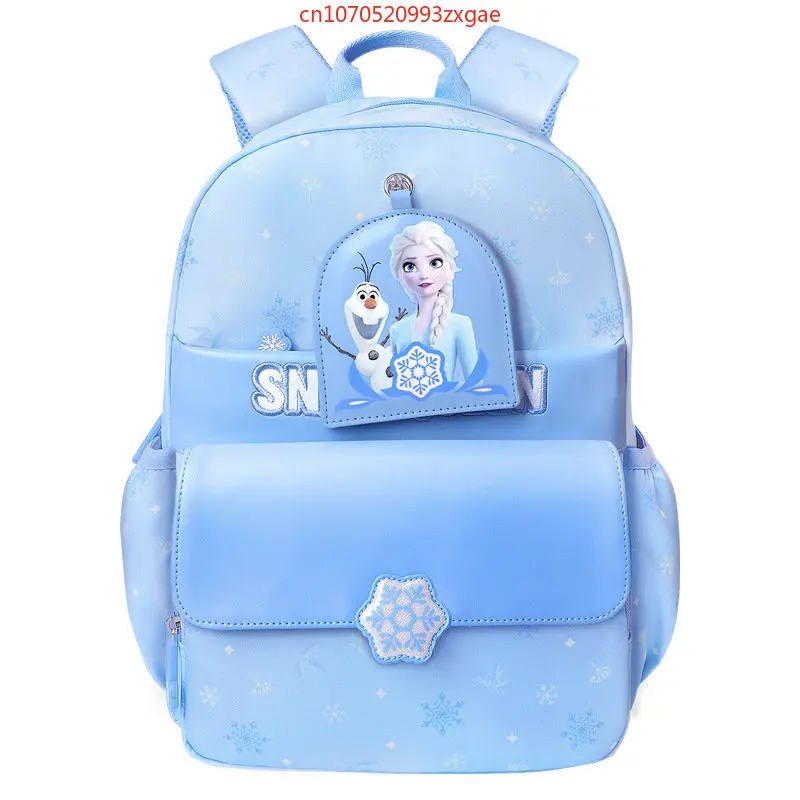 2023 New Genuine Disney Frozen Girls' School Bag, Lumbar correction Honeycomb Breathable Disney Kids School Backpack