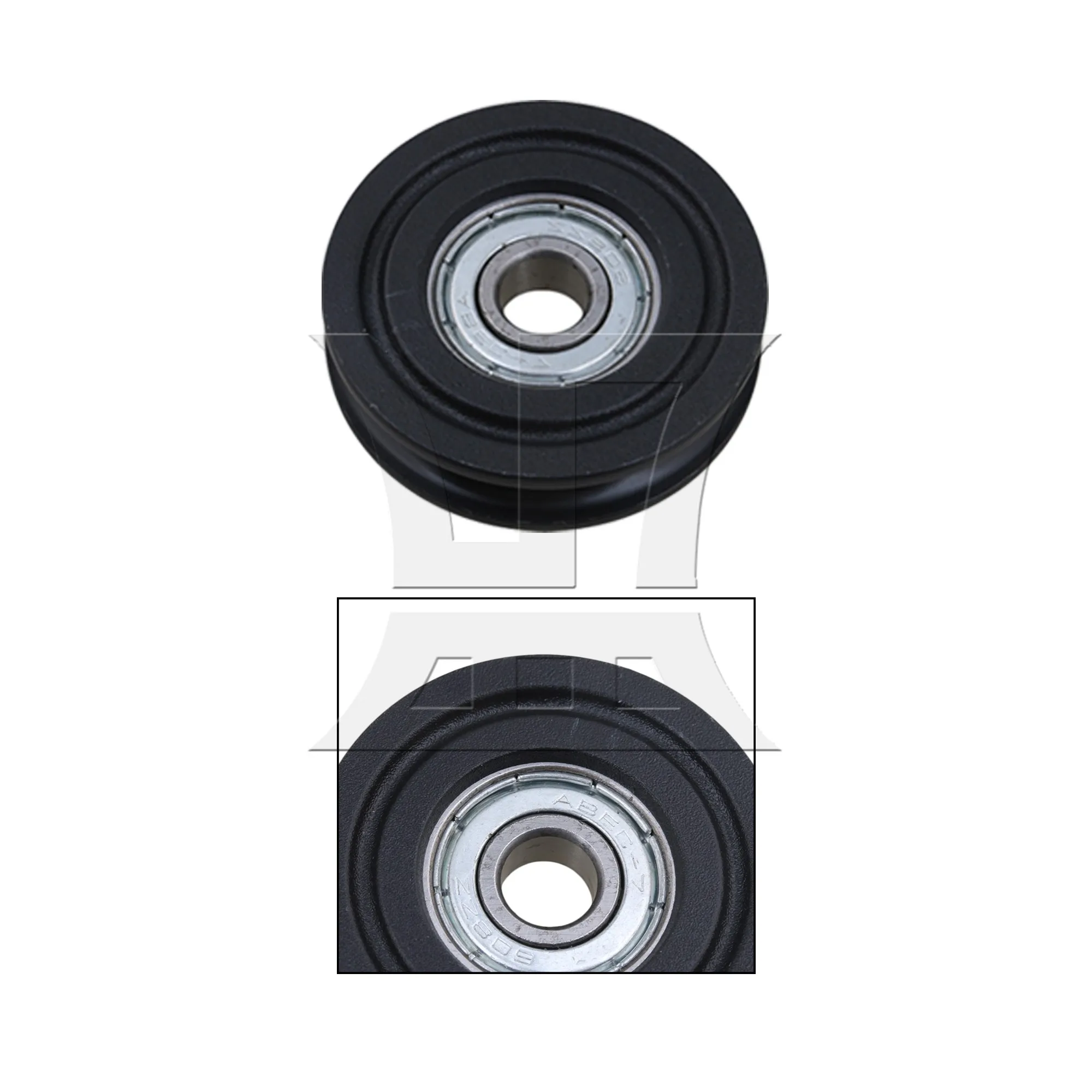 30 шт. канавка подшипника колеса шкив 8 мм ID x 40 OD черный для окна