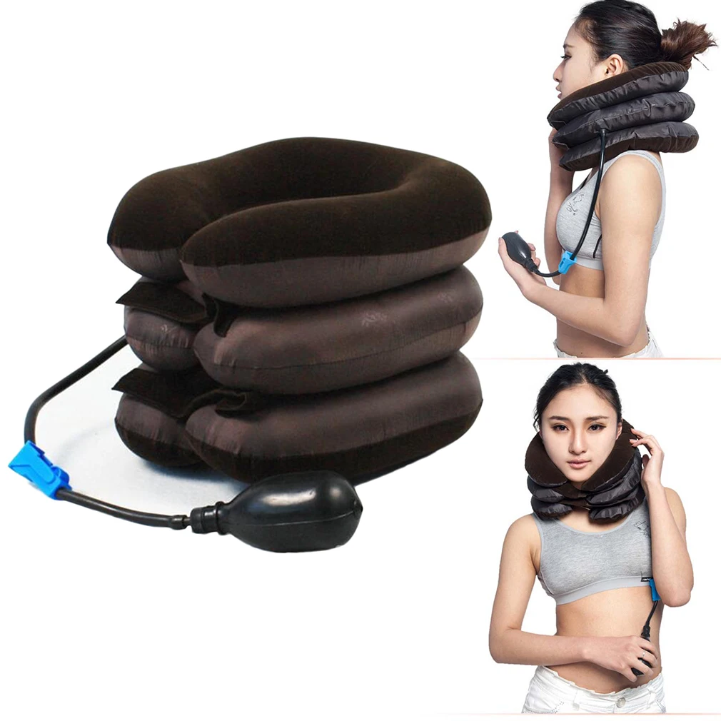 Pro Neck Collar Cervical Inflatable Collar Belt Brace Therapy Device Family Brace Equipment Body Health Nursing Massager