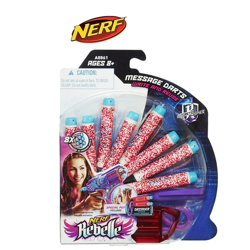 

8 Pen Decoders Hasbro Nerf Rebelle Mulan Code Launcher Refill Toy for Children Gift