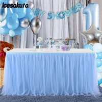 tulle table skirt high grade gilded mesh birthday wedding party decoration hotel supplies mesh table skirt