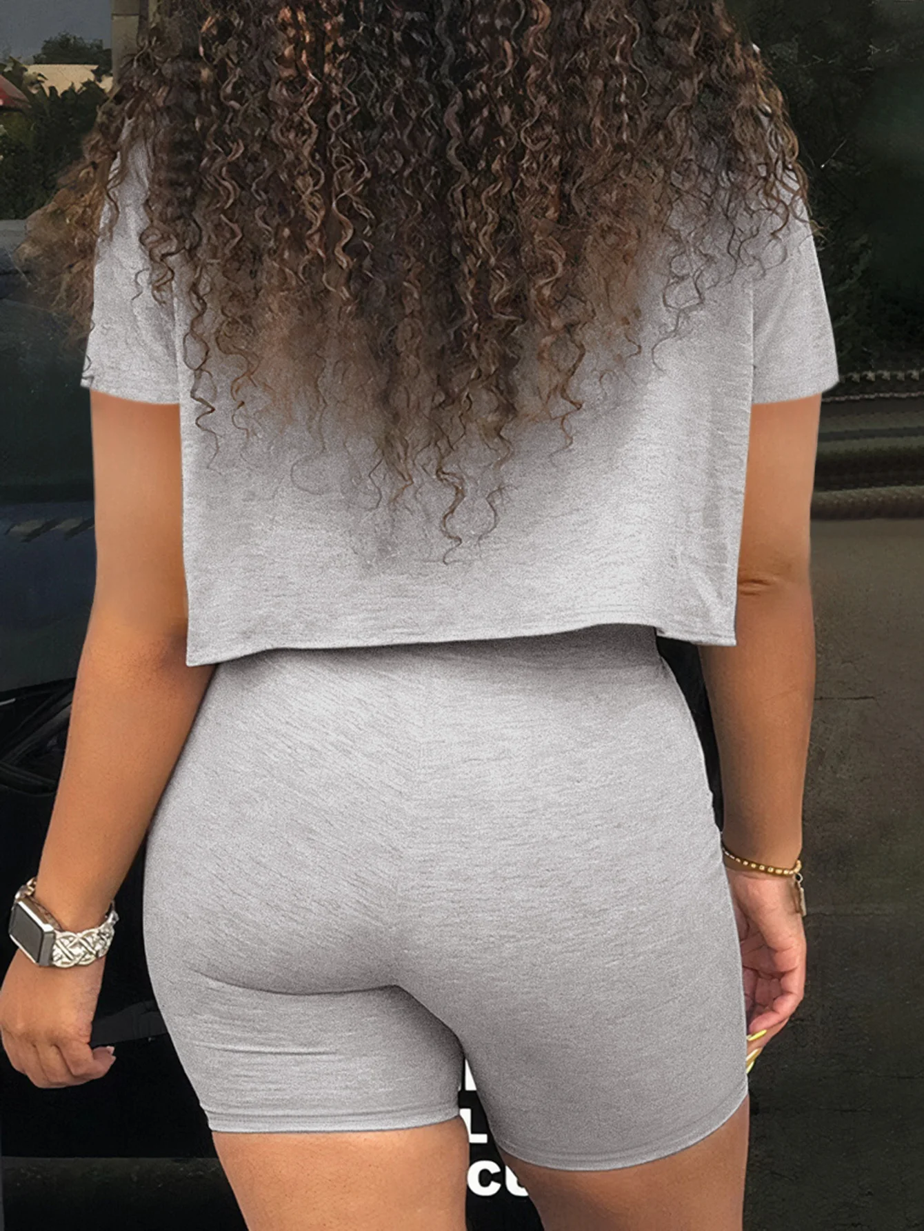 Женский летний комплект из двух предметов футболка и шорты