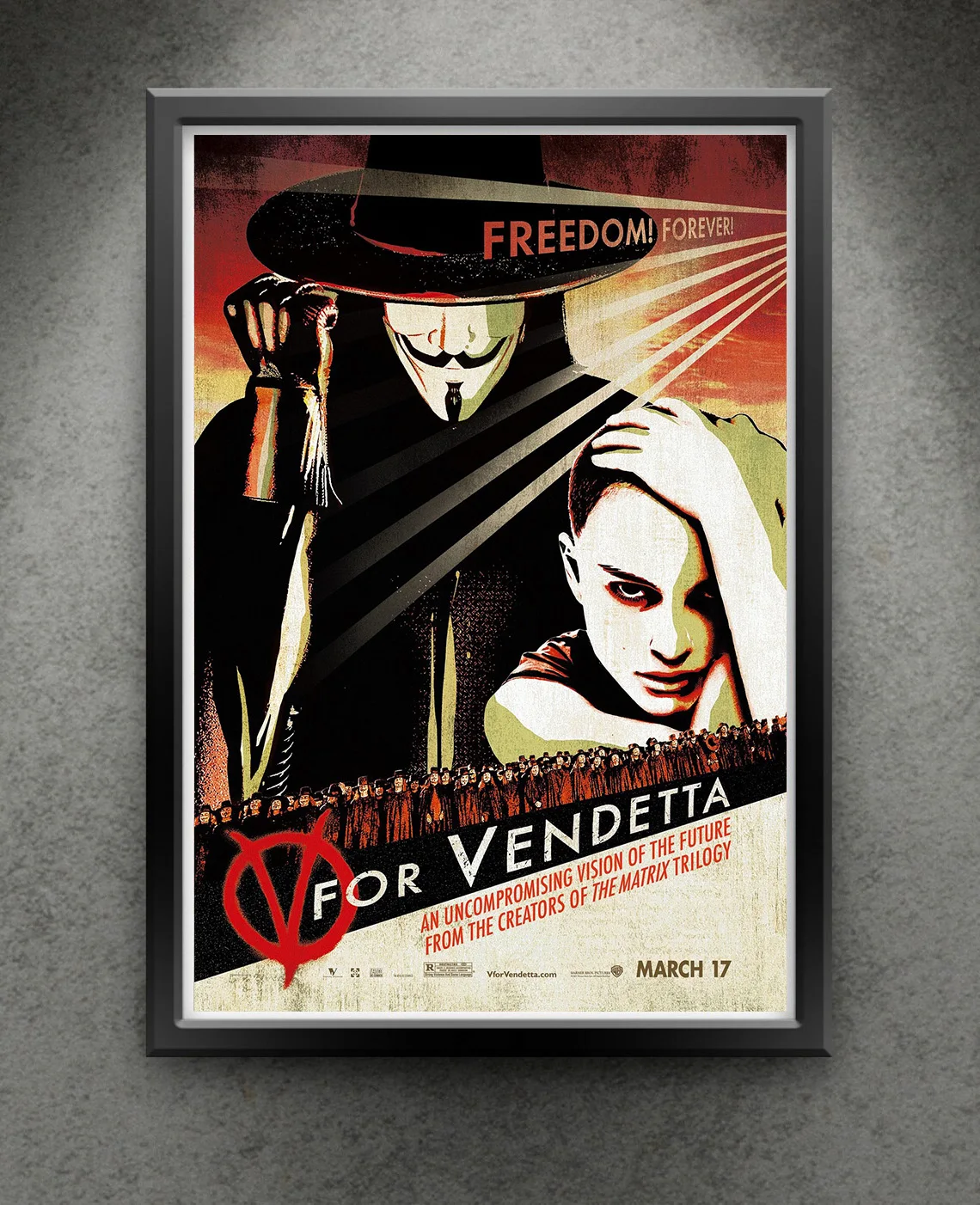 Классический хакер фильм V для Вендетта Ретро плакат холст живопись настенные