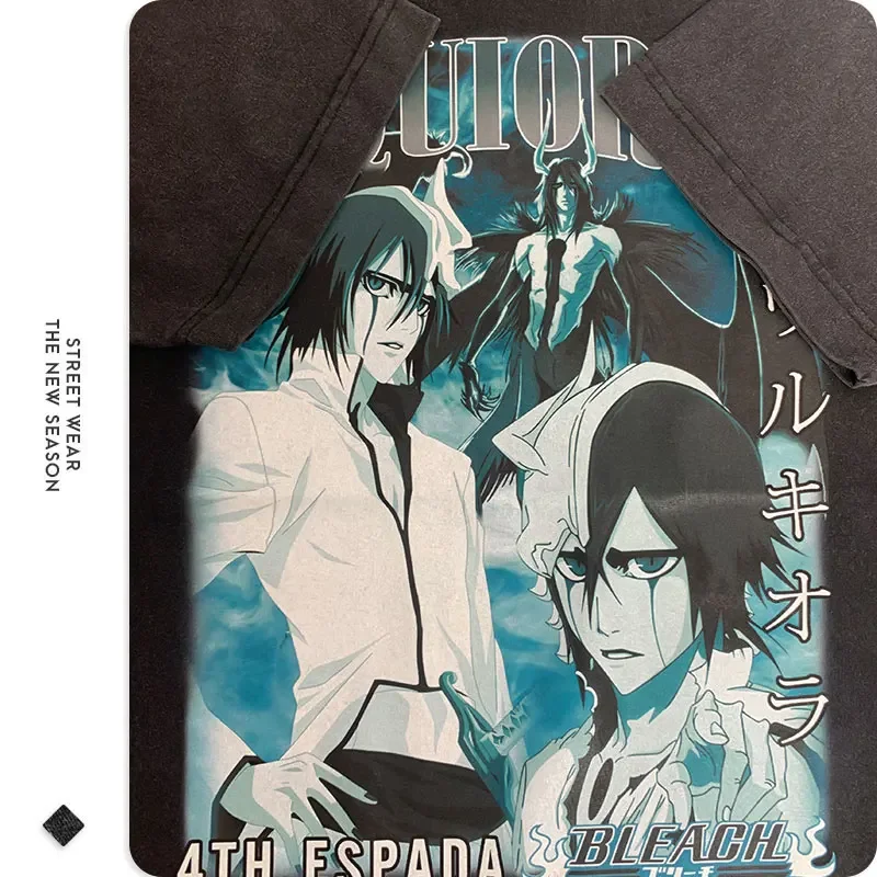 Женская Винтажная Футболка-оверсайз Zaraki Kenpachi с принтом аниме