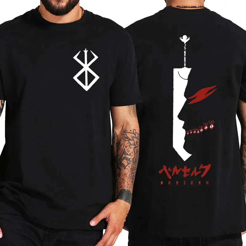 

Japanese Anime Berserk Guts Graphic TShirt Men Women Cool Harajuku Manga T-Shirt Men's High Quality Cotton Oversized T Shirts