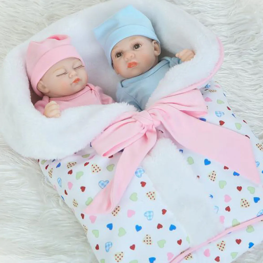 

10" Micro Preemie Full Body Silicone Baby Reborn Doll Lifelike Mini Bebe Reborn Girl Boy Surprice Children Anti-Stress Toys