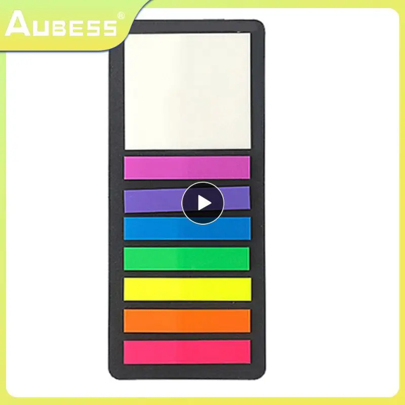 

Thin Strips Fluorescent Translucent 300 Sheets Bookmark Colorful Memo Pad Sticky Notes Office Stationery Supplies Index Tabs