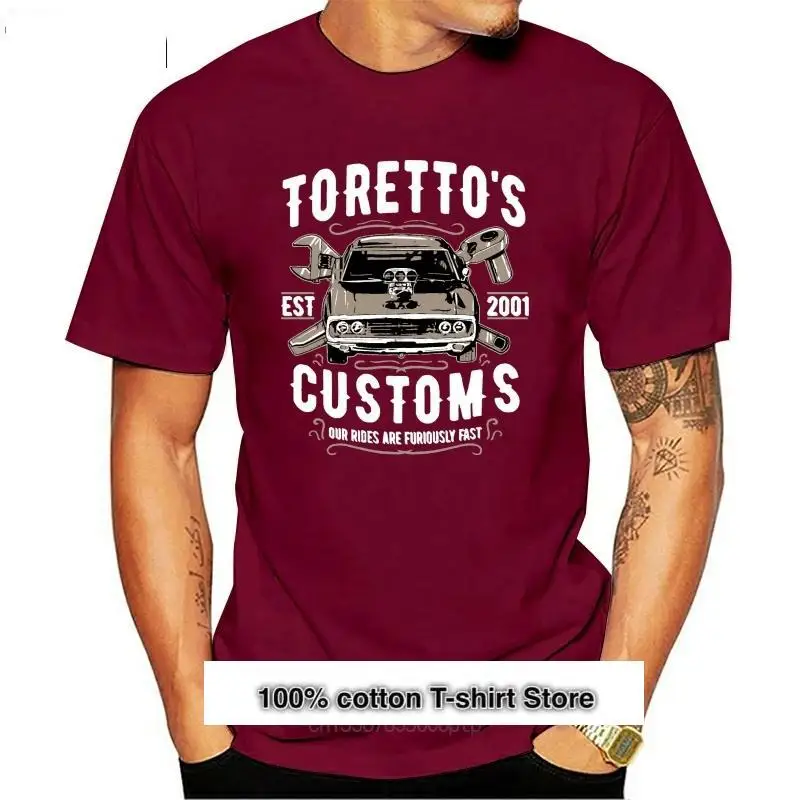 

Camiseta Fast And Furious Toretto, camiseta de coche de verano, Tops de cuello Round Do, camiseta