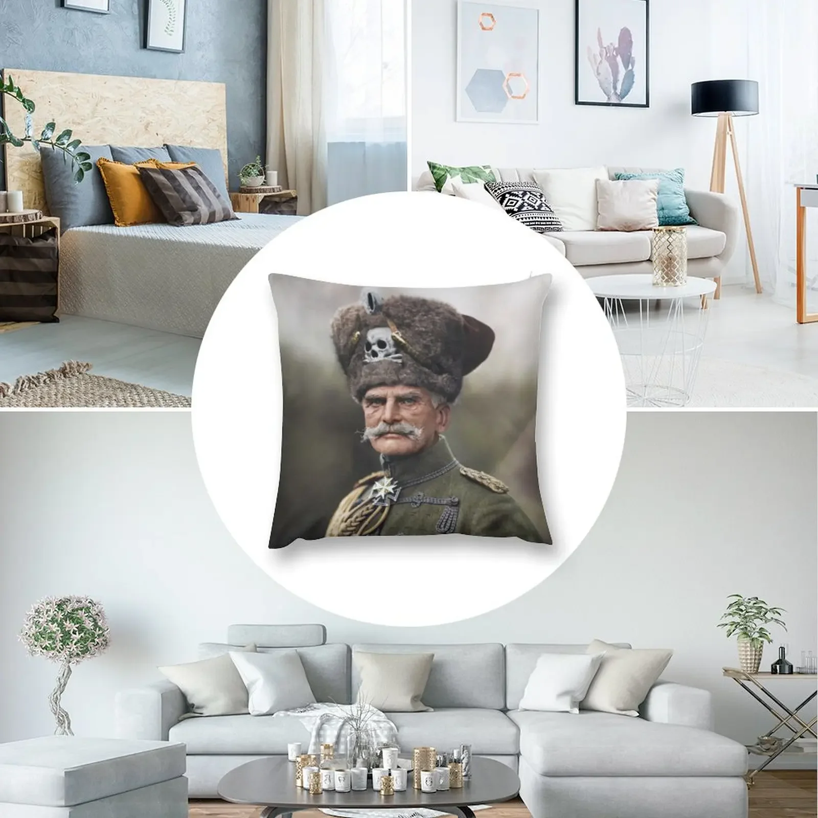 Декоративная наволочка The Last Hussar August von Mackensen 1914
