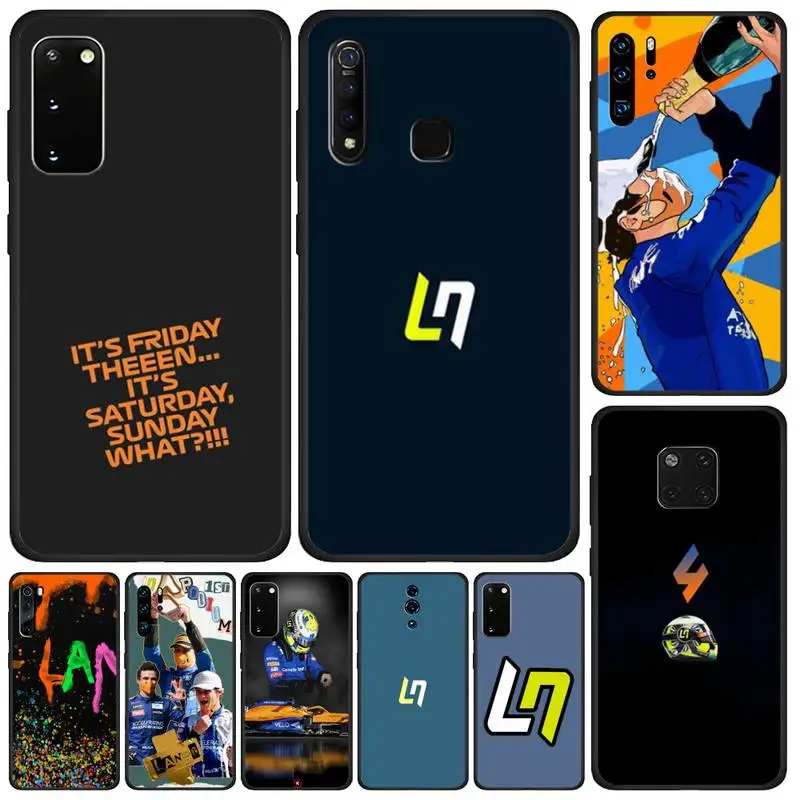 

Cool F1 Formula 1 Lando Norris Racing Racer Phone Case For Huawei Y6 Y7 Y9 Prime 2019 Y9s Pro Lite Nova 3 2 5T 7Se A5i Pro