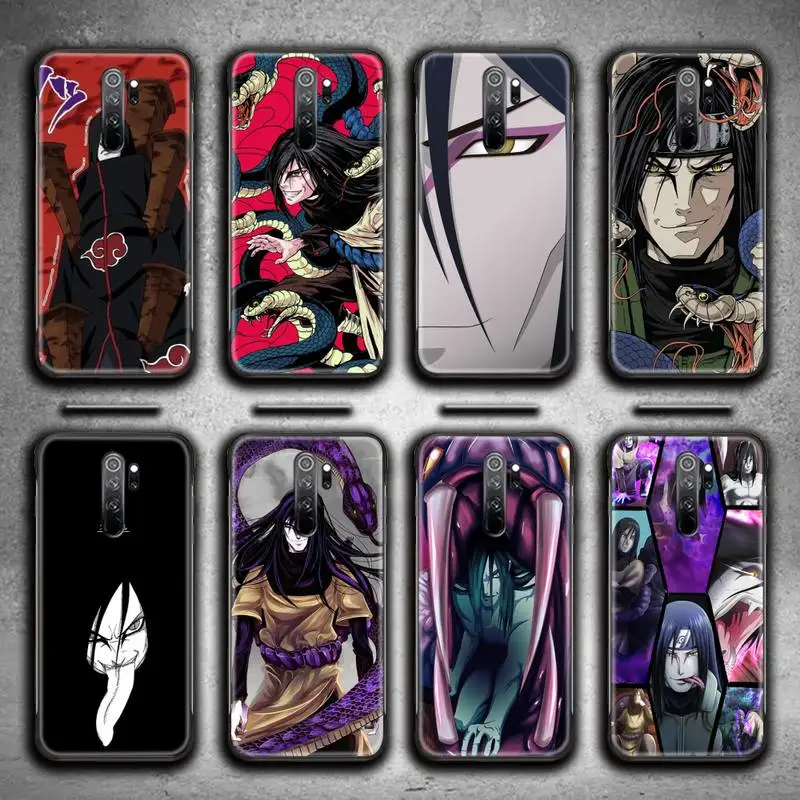 

Orochimaru Naruto Phone Case For Redmi 9A K20 K30 K40 Note 11E 11S 11 10 9 Pro Silicone Soft Cover