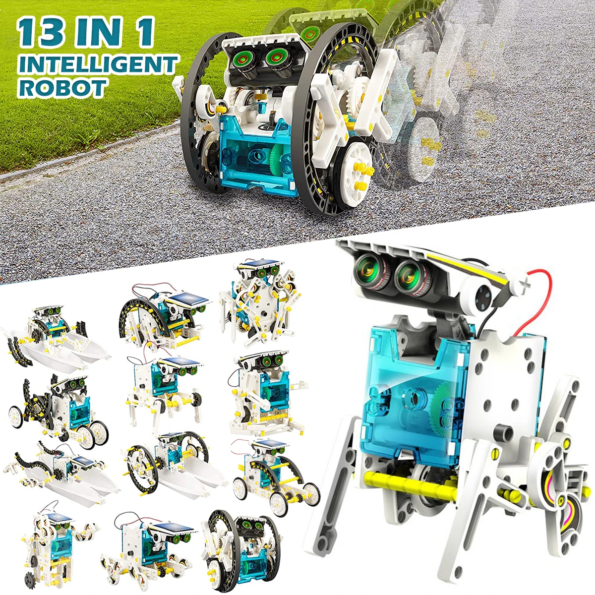 

Solar Robot Kit for Kids STEM Robot Building Toys Educational DIY Assembly Kit with Solar Panel Robot Science Experiment