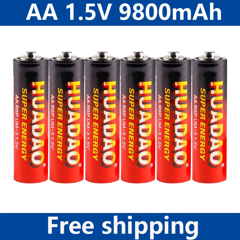 

2023 New 1.5V AA rechargeable battery 9800mah AA 1.5V New Alkaline Rechargeable batery for led light toy mp3wait+free shipping