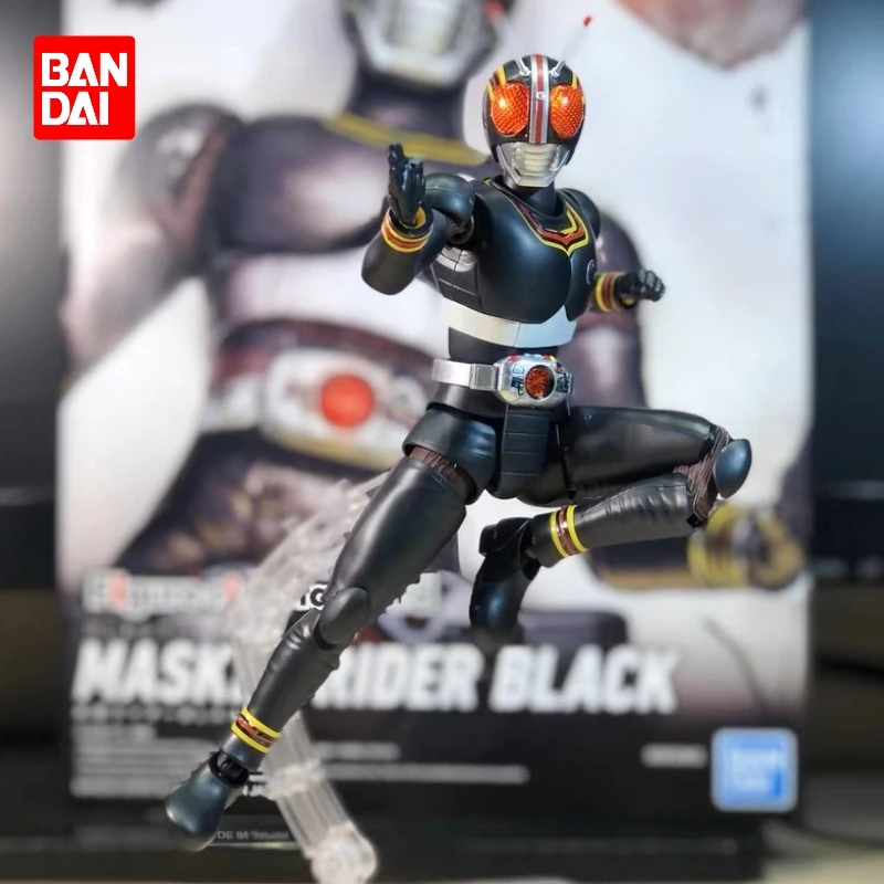 

In Stock Original BANDAI SPIRITS Figure-rise Standard FRS MASKED RIDER BLACK Kamen Rider Mask Black Action PVC Figure Toys Gifts