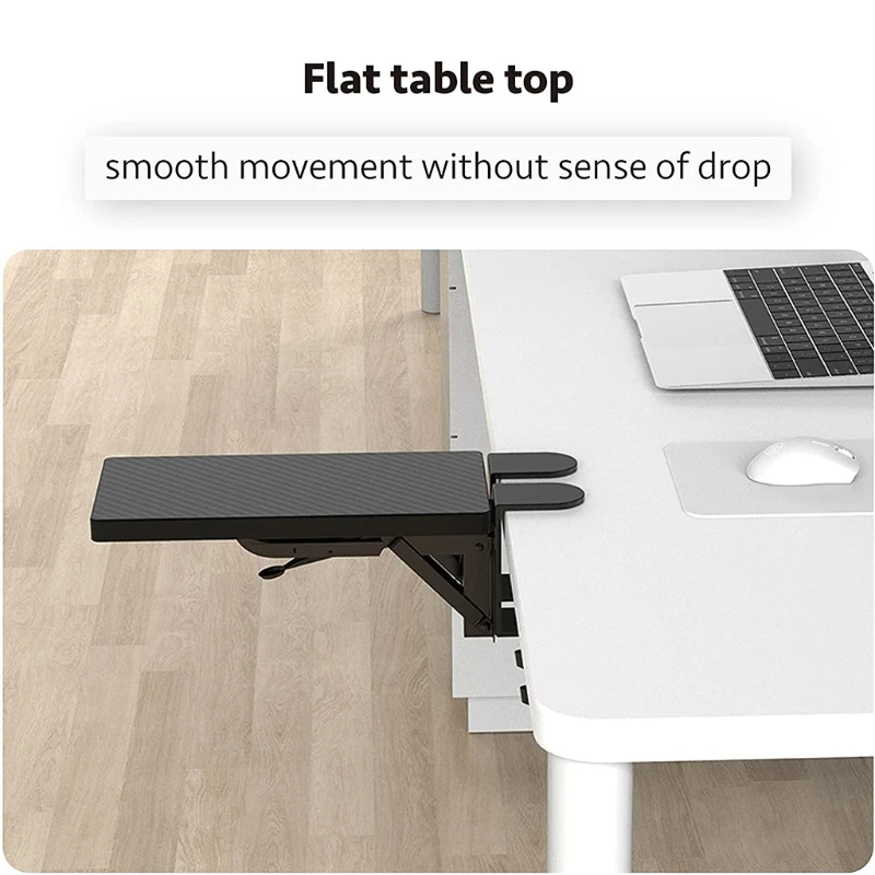 69HA Adjustable Arm Rest Support for Desk in Different Thickness Computer Wrist Extender Ergonomic Design Black | Компьютеры и офис