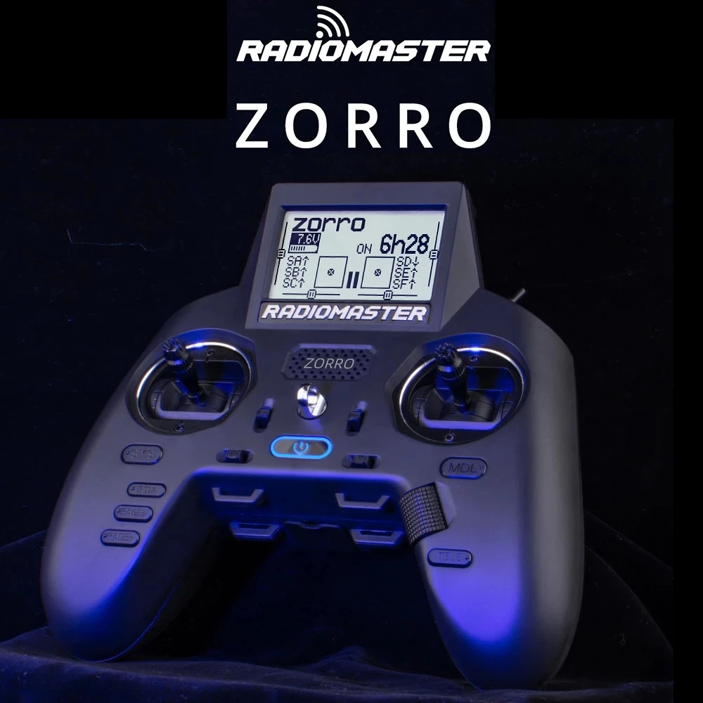 

RadioMaster ZORRO High-Frequency Hall Handle Radio Control Multi-protocol JP4in1 CC2500 ELRS Starter Set