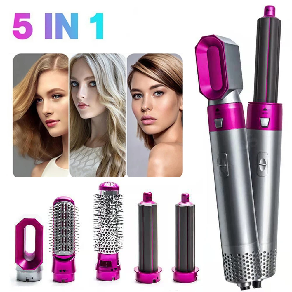 

Фен для волос 5 в 1 электрическая расческа с горячим воздухом выпрямитель с отрицательными ионами щетка для выпрямления фен расческа для зав...