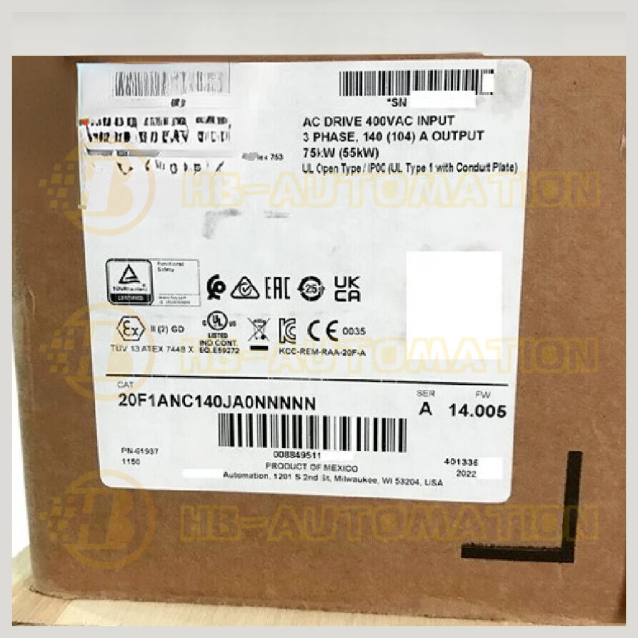 20F1ANC140JA0NNN PowerFlex с воздушным охлаждением 753 приводной продукт на складе # CG-