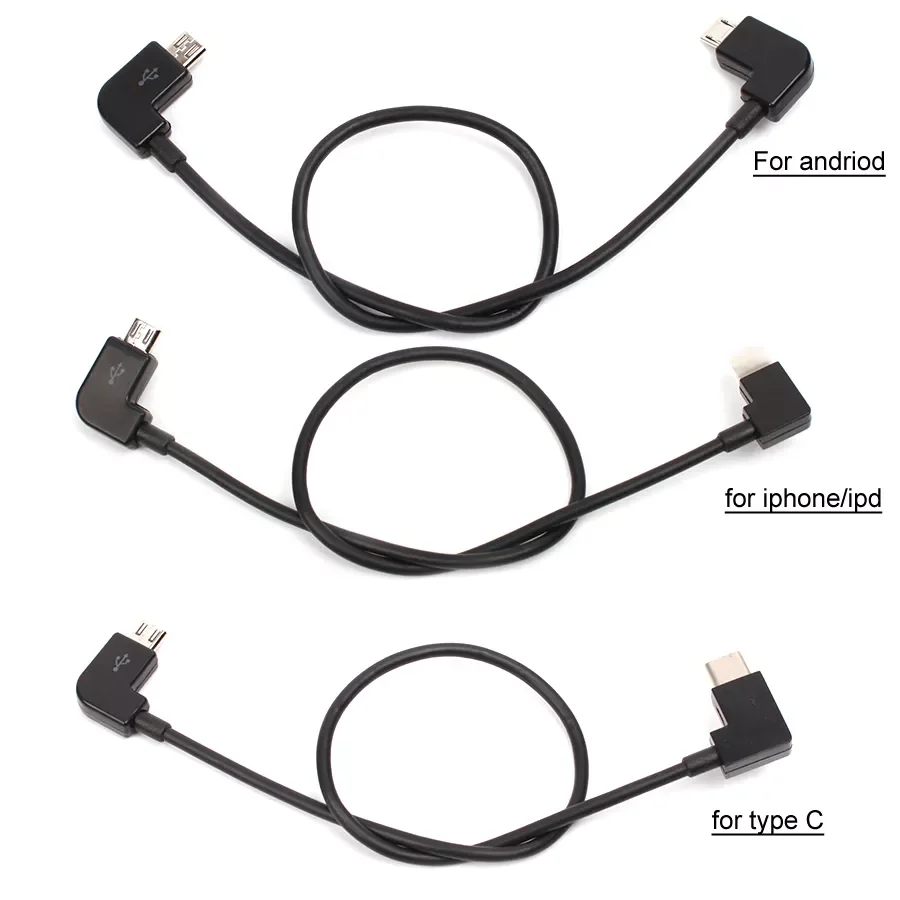 

Type-c Android Micro USB IOS Lighting Data Cable Line for DJI SPARK/ MAVIC 2 PRO/AIR Controller/Samsung/ iPhone/ iPad/ Tablets