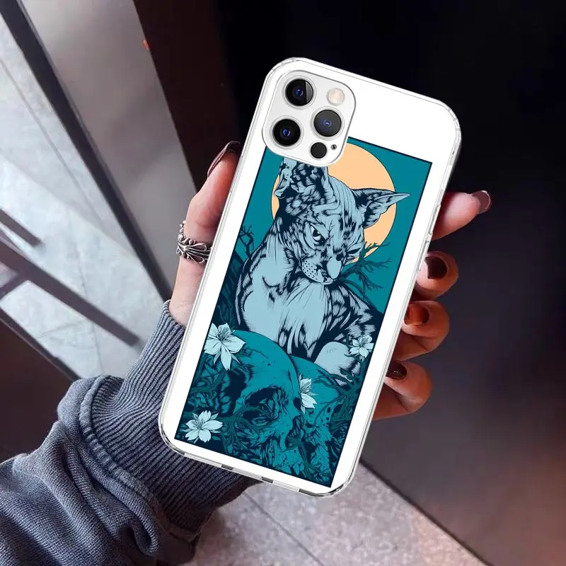 Lavaza Sphynx Sphinx Cat Phone Case for Apple iPhone 16 15 14 Plus 13 12 Mini 11 Pro Max X XR XS 7 + 7G 8G SE 2020 Soft Cover