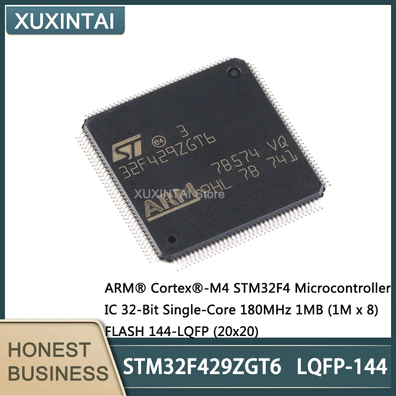

Микроконтроллер STM32F429ZGT6 STM32F429, 32 бита, 180 МГц, 1 Мб (1 м x 8), 5 шт./партия