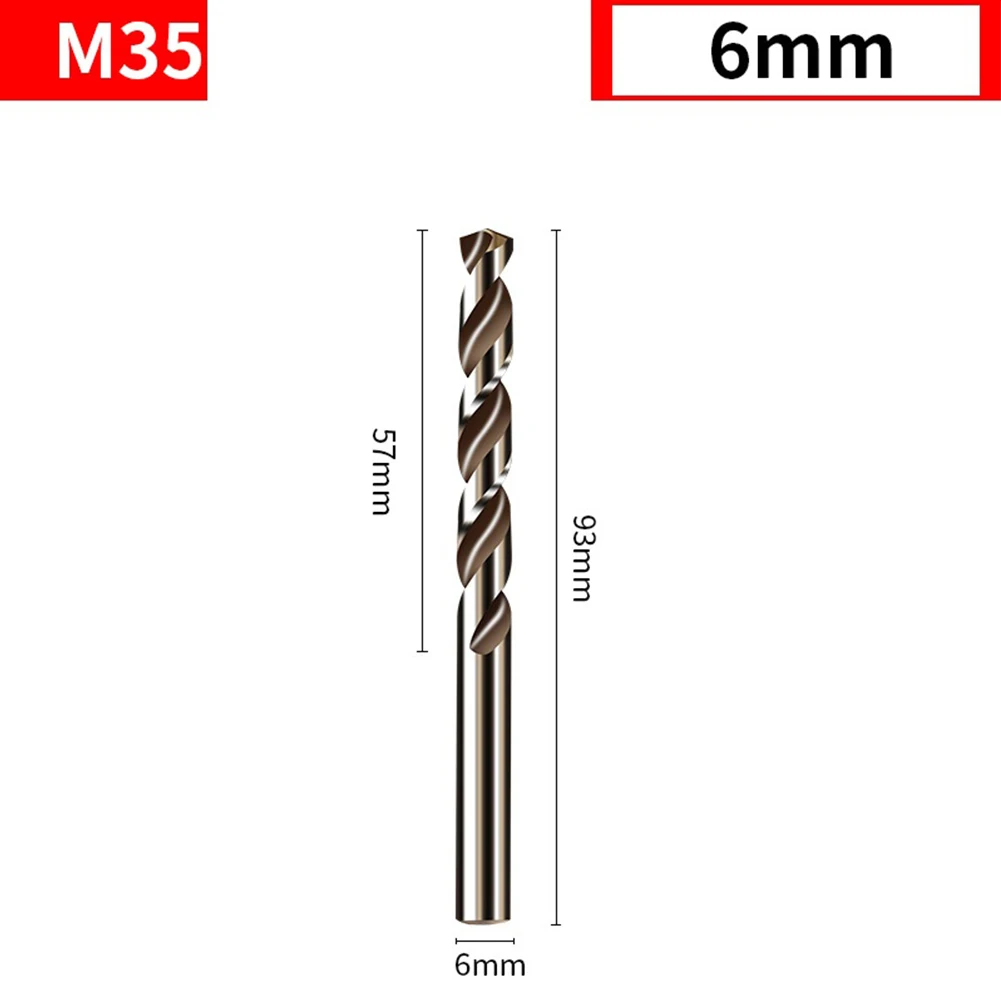

10pcs 1-6mm HSS M35 Cobalt Drill Bit For Metal Stainless Steel Drilling Cutter Drill Handheld Press Tools Accessories