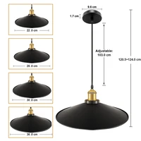 industrial vintage pendant lights retro larger diameter pendant lamp modern hanging holder iron lamps for restaurant bar counter