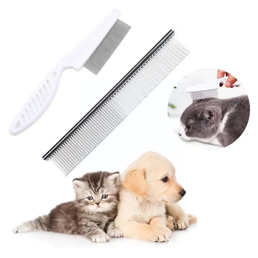 

Dog Grooming Flea Comb Pet Care Comb Hair Brush Removal Comb Pets Flea Massage Accessories Portable Pet Grooming Tools B7f3