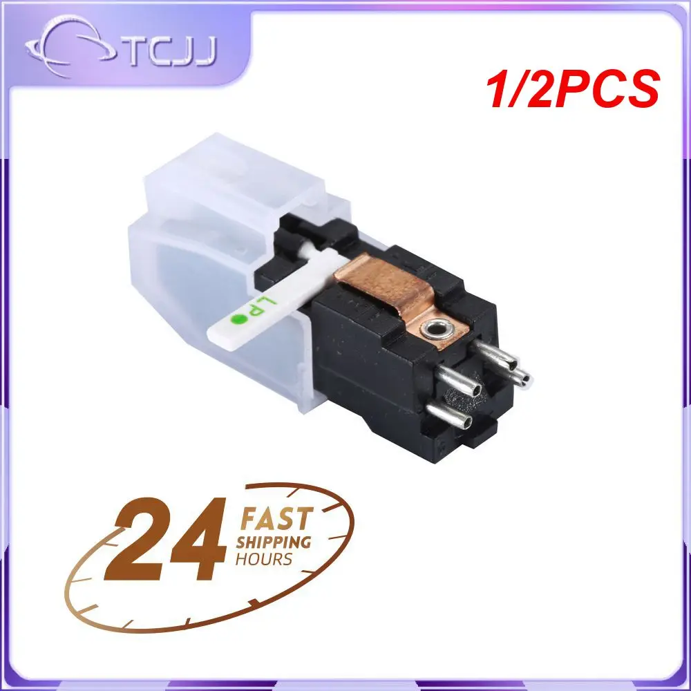 1/2PCS Dual Stylus Turntable Cartridge Double Ruby and Sapphire Stereo Stylus Needles for LP 78 RPM Record Player Replacement