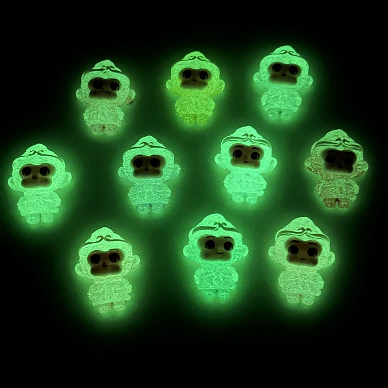 10 шт. светящиеся Мультяшные стоячие фигурки солнца Wukong микро пейзажная миниатюра