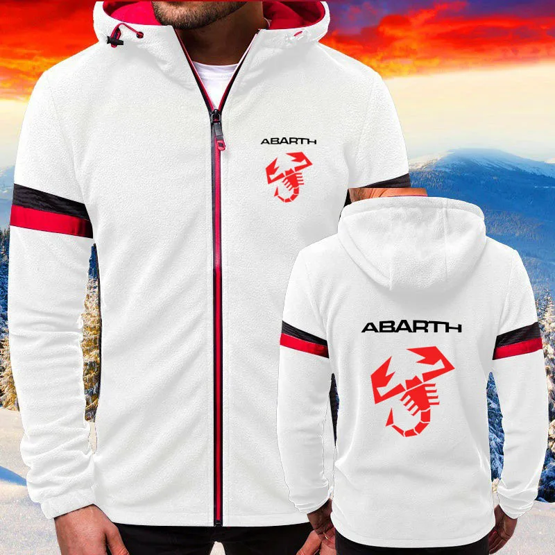 

Новинка 2022, мужские толстовки с принтом логотипа abarth, мужские толстовки, кардиган, куртка, одежда в стиле панк, модная повседневная толстовк...