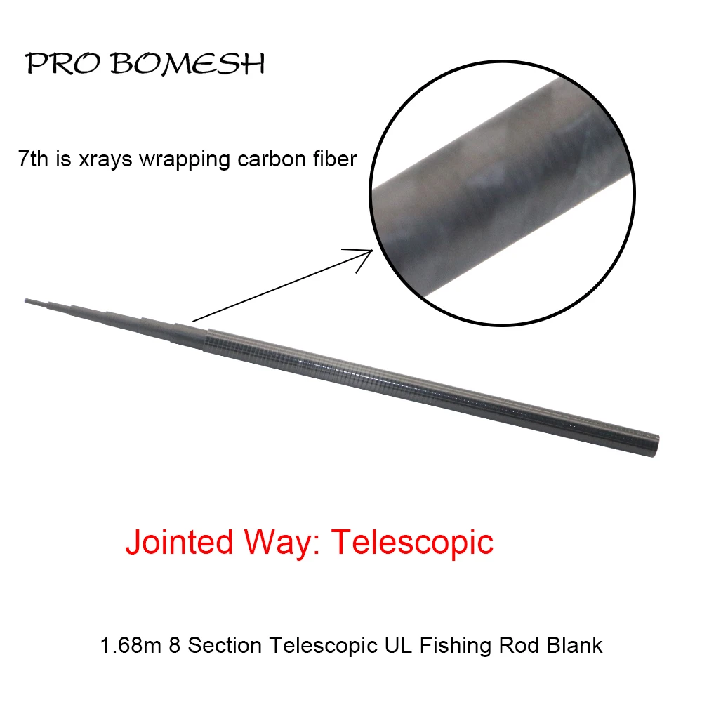 

PRO BOMESH 7-секционная удочка для форели из углеродного волокна