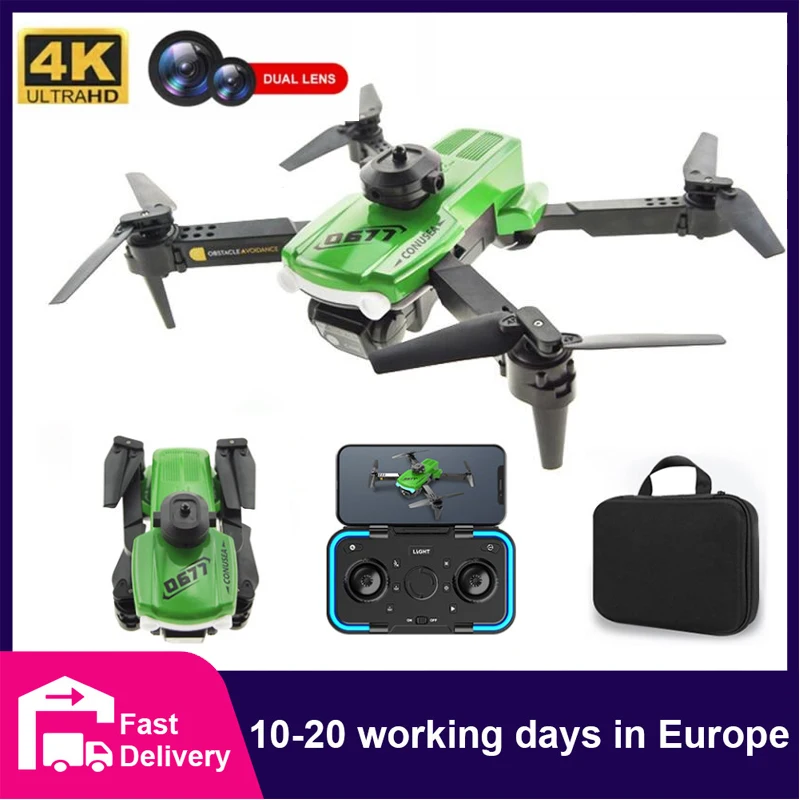 

HD 4K Optical Flow FPV WIFI Quadcopter Obstacle Avoidance RC Drones Toys 0677 Mini Drone 4K Drones With Dual Camera Dron