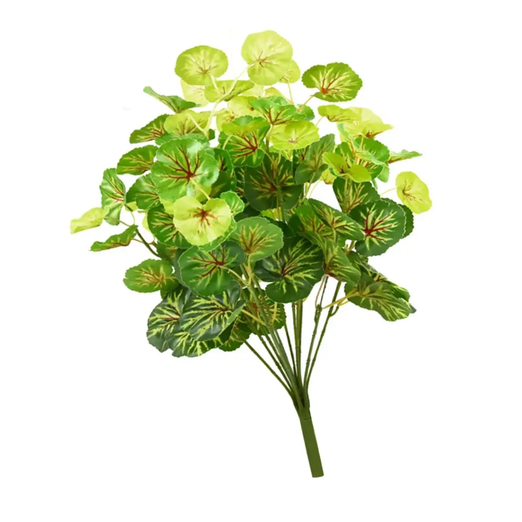 

2Pcs Simulation Plant Leaves Plastic Green Plant Decoration For Living Room Balcony Office Artificial Plant Flower Decoration