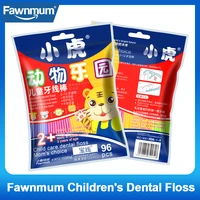 fawnmum 96pcsbag dental floss for teeth cleaning plastic toothpicks with thread flossers dentistry oral hygiene care