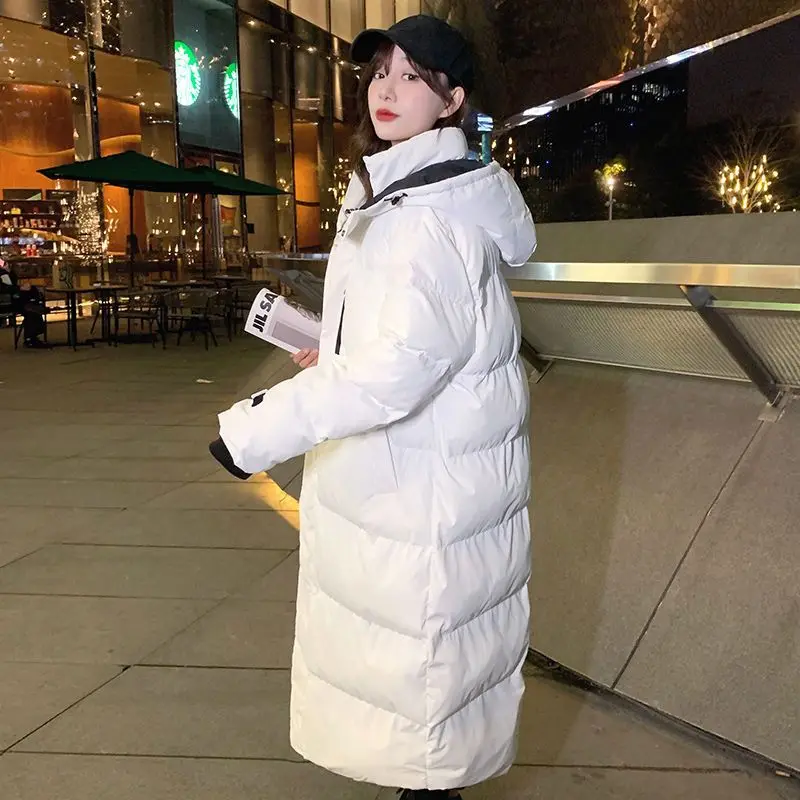 Winter Hooded Long Parkas Women Down Cotton Snow Wear Overcoat Thicken Warm Jackets New Loose Cotton Padded 2023 News S63