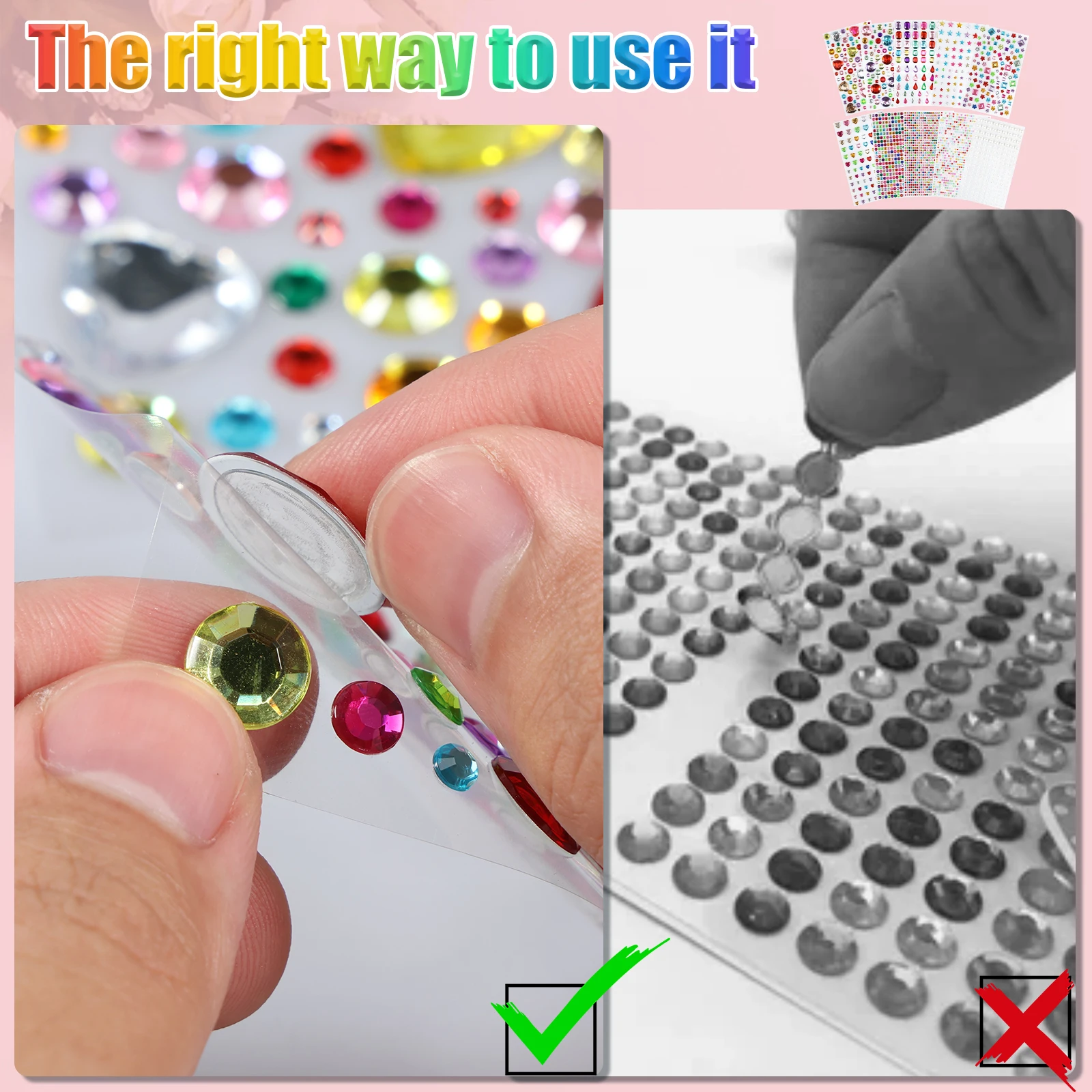 10 листов искусственная фотография разноцветная акриловое сердце звезда