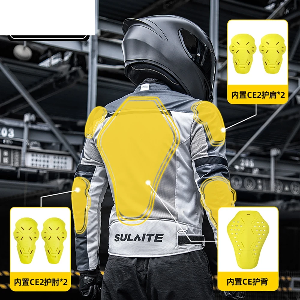 Мужская мотоциклетная куртка летняя для верховой езды дышащая одежда