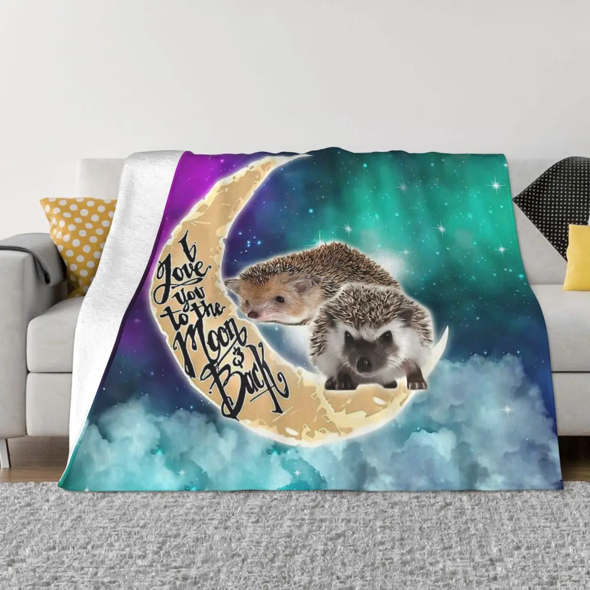 

Переносные теплые одеяла для постельного белья с изображением ежа, животного