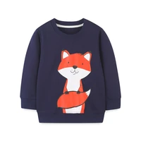 jumping meters new arrival childrens sweatshirts with fox print fashion cotton baby boys girls clothes cotton animals print top
