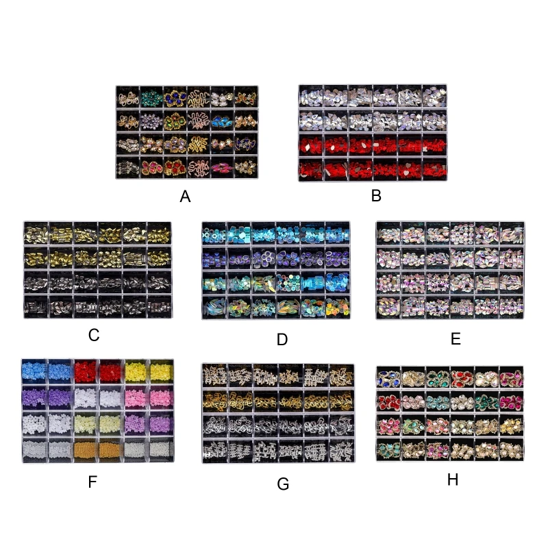 

Nail Art Rhinestones Nail Crystal Gem Nail Diamonds Nail Studs Flower Nail Charm P8DD