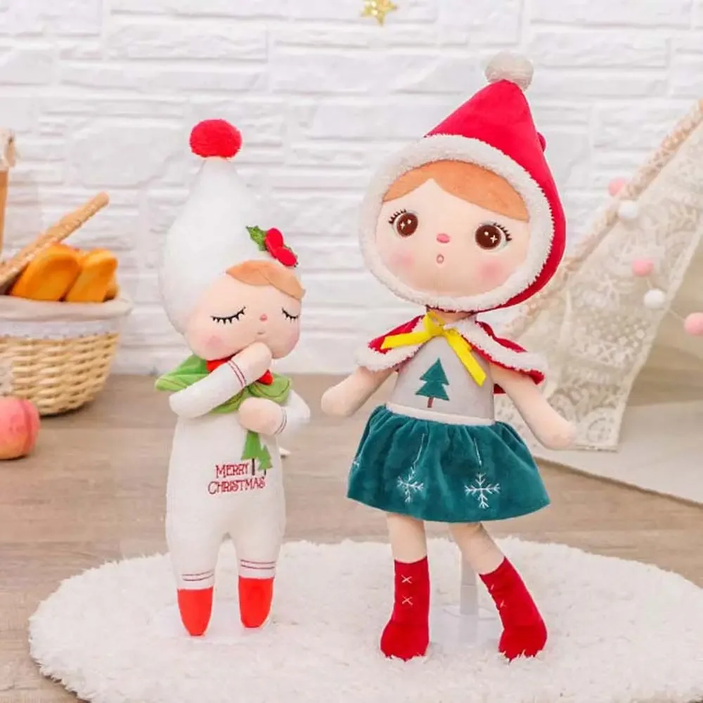 Милая мягкая рождественская игрушка кукла-снеговик с лосем плюшевая для