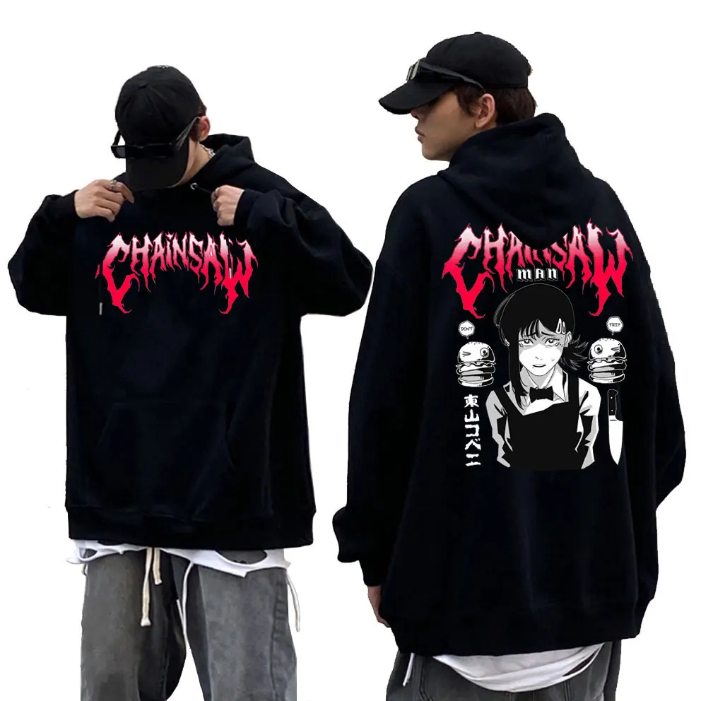 

Japanese Anime Chainsaw Man Kobeni Metal Denji Print Hoodie Male Streetwear Men's Manga Sweatshirt Men Fashion Cartoon Hoodies