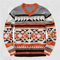 2022 new mens sweater autumn winter v neck pullover oversized knit sweater anime sweater fashion street mens clothing m 3xl