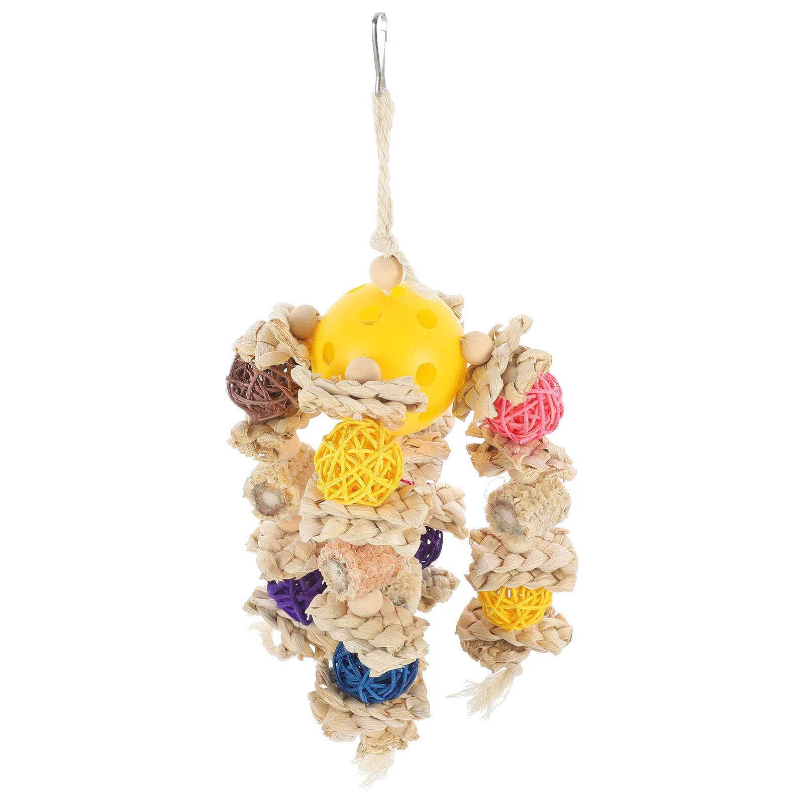 

Takraw Parakeet Balance Train Train Climbing Toyss Bird Cage Accessories Cages Parrot Hanging Chew Bite Train Climbing Toysss