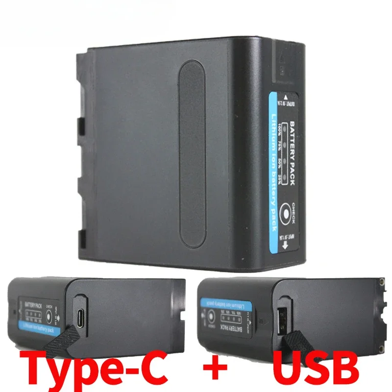 Аккумулятор 10000 мАч для Sony F960 F550 F570 QM91D NP-F970 NP-F990 CCD-RV100